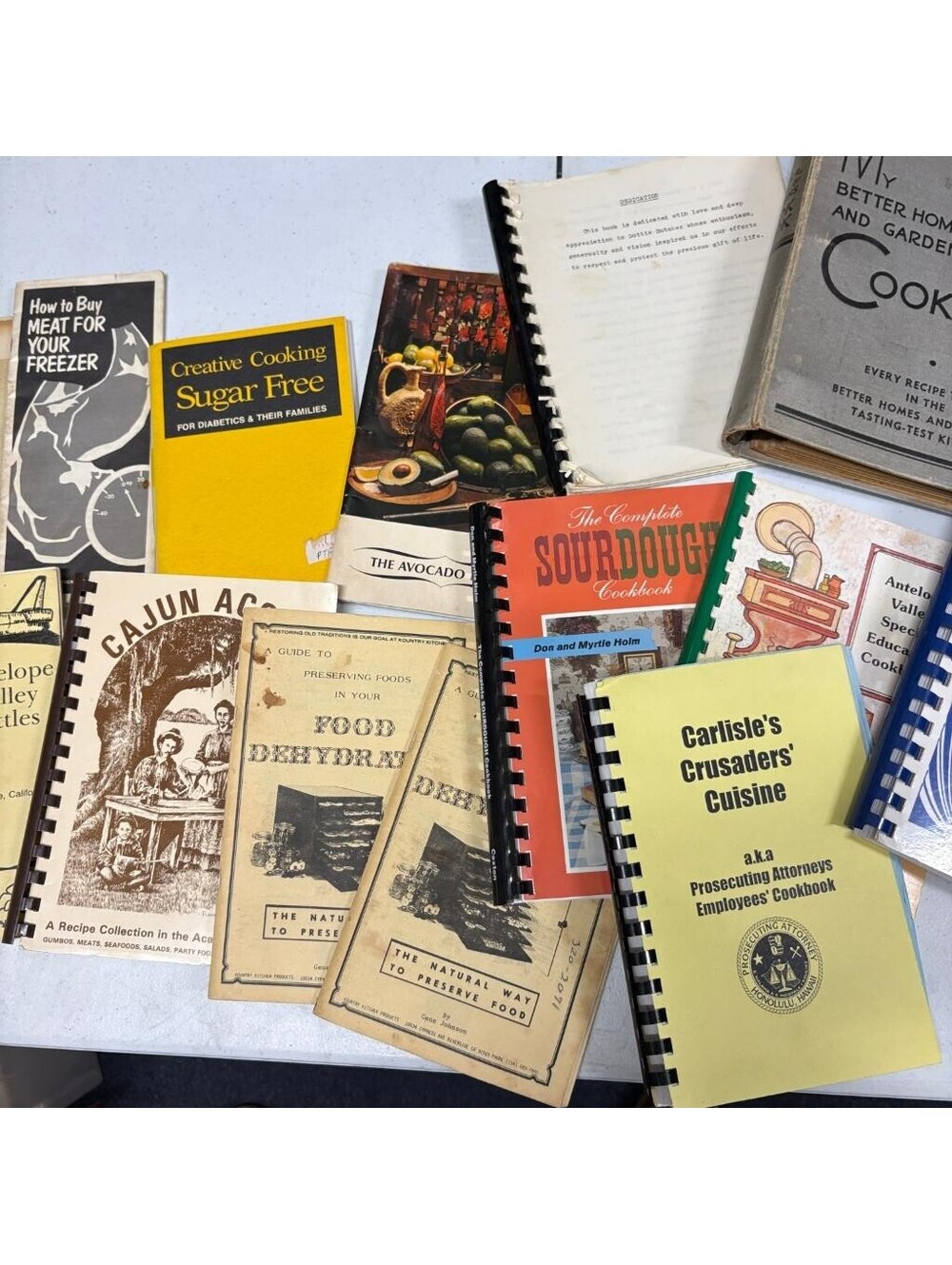 Vintage Cookbook Lot of 14 Community Spiral Bound Regional Sourdough Cajun - Picture 4 of 5